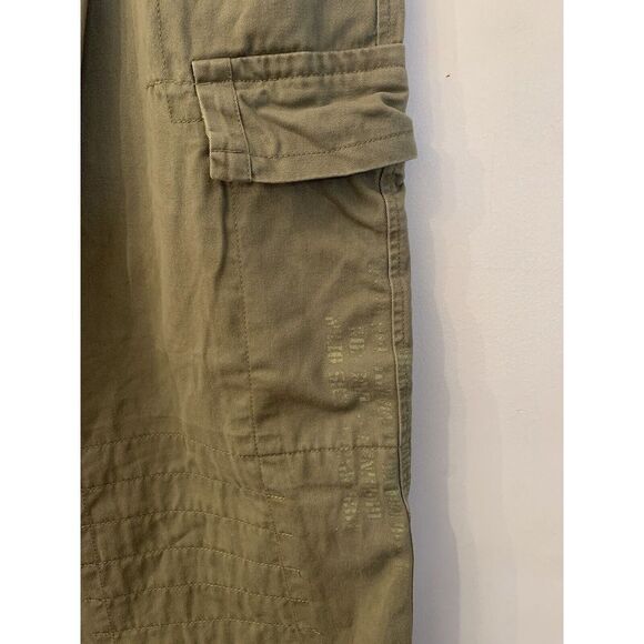 Adidas Cargo Pants Double Knee Men's XL Olive Loose Fit Wide Leg Skater Y2K 07' - Picture 5 of 16